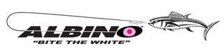 ALBINO - "BITE THE WHITE" logo