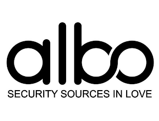 ALBO SECURITY SOURCES IN LOVE logo