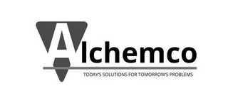 ALCHEMCO TODAY'S SOLUTIONS FOR TOMORROW'S PROBLEMS logo