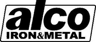 ALCO IRON & METAL logo
