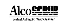 ALCO SCRUB INSTANT ANTISEPTIC HAND CLEANSER logo
