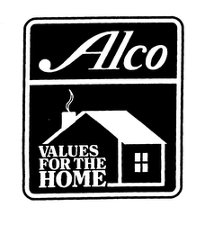 ALCO VALUES FOR THE HOME logo