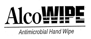 ALCOWIPE ANTIMICROBIAL HAND WIPE logo