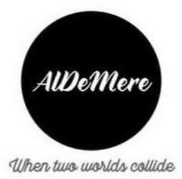 ALDEMERE WHEN TWO WORLDS COLLIDE logo