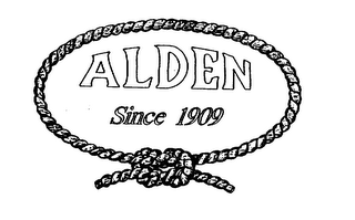 ALDEN SINCE 1909 logo