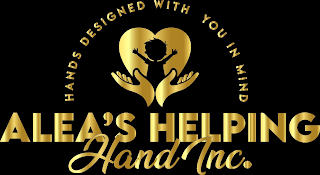 ALEAS HELPING HAND INC HANDS DESIGNED WITH YOU IN MIND logo