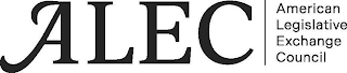ALEC AMERICAN LEGISLATIVE EXCHANGE COUNCIL