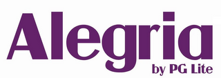 ALEGRIA BY PG LITE logo