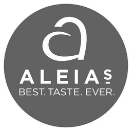 ALEIAS BEST. TASTE. EVER. logo