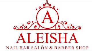 ALEISHA NAIL BAR SALON & BARBER SHOP logo