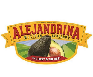 ALEJANDRINA MEXICAN AVOCADOS THE FIRST & THE BEST logo