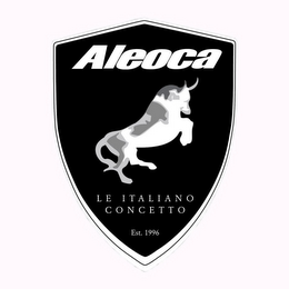ALEOCA LE ITALIANO CONCETTO EST. 1996 logo