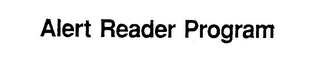 ALERT READER PROGRAM logo