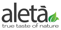 ALETÁ TRUE TASTE OF NATURE logo