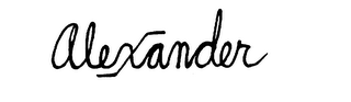 ALEXANDER logo
