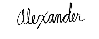 ALEXANDER logo