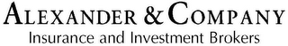 ALEXANDER & COMPANY INSURANCE AND INVESTMENTS logo