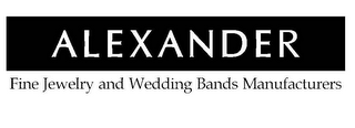 ALEXANDER FINE JEWELRY AND WEDDING BANDS MANUFACTURERS logo