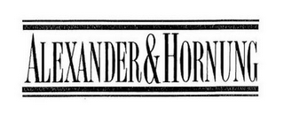 ALEXANDER & HORNUNG logo