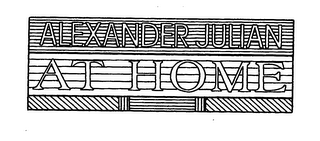 ALEXANDER JULIAN AT HOME logo
