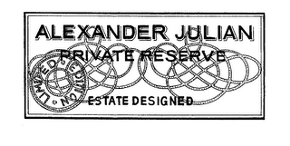 ALEXANDER JULIAN PRIVATE RESERVE ESTATE DESIGNED LIMITED EDITION logo