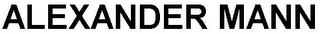 ALEXANDER MANN logo
