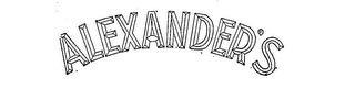 ALEXANDER'S logo