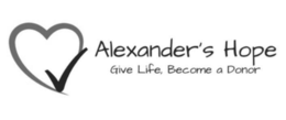 ALEXANDER'S HOPE GIVE LIFE, BECOME A DONOR logo