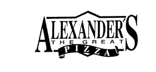 ALEXANDER'S THE GREAT PIZZA logo