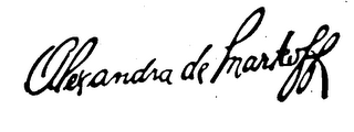 ALEXANDRA DE MARKOFF logo