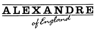 ALEXANDRE OF ENGLAND logo