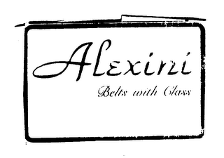 ALEXINI BELTS WITH CLASS