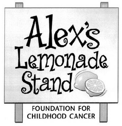 ALEX'S LEMONADE STAND FOUNDATION FOR CHILDHOOD CANCER logo