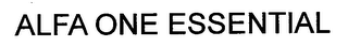 ALFA ONE ESSENTIAL logo