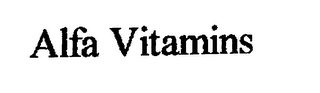 ALFA VITAMINS logo