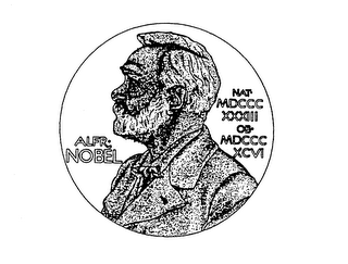 ALFR. NOBEL NAT. MDCCC XXXIII OB. MDCCCXCVI logo
