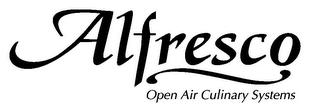 ALFRESCO OPEN AIR CULINARY SYSTEMS logo