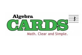 ALGEBRA CARDS MATH. CLEAR AND SIMPLE. logo
