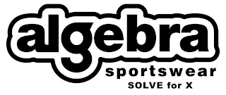 ALGEBRA SPORTSWEAR SOLVE FOR X logo