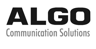 ALGO COMMUNICATION SOLUTIONS logo