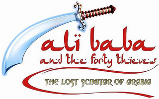 ALI BABA AND THE FORTY THIEVES THE LOST SCIMITAR OF ARABIA logo
