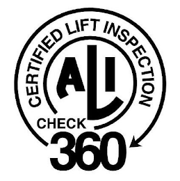 ALI CERTIFIED LIFT INSPECTION CHECK 360 logo