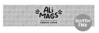 ALI MAGS CREATIVE CUISINE GLUTEN FREE logo