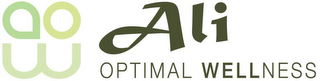 ALI OPTIMAL WELLNESS AOW logo