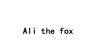 ALI THE FOX logo