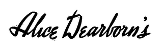 ALICE DEARBORN'S logo
