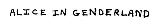ALICE IN GENDERLAND logo