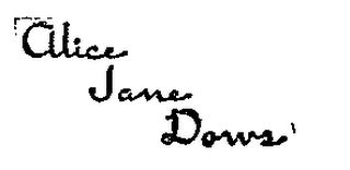 ALICE JANE DOWS logo
