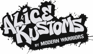 ALICE KUSTOMS BY MODERN WARRIORS logo