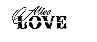 ALICE LOVE logo